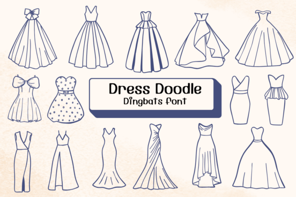Dress Doodle Font