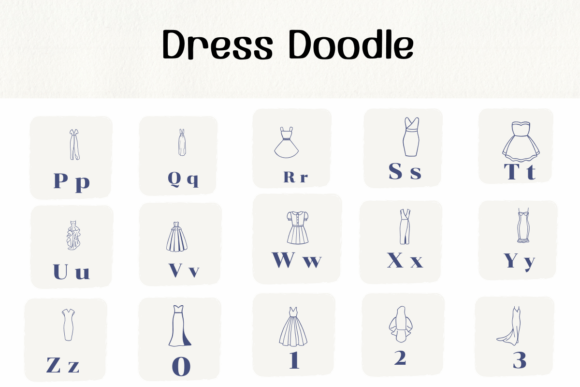 Dress Doodle Font Font - Preview 2