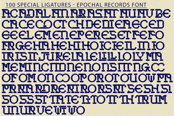 Epochal Records Font - Preview 6