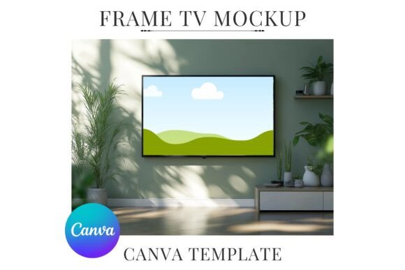 Frame TV Mockup Canva Template