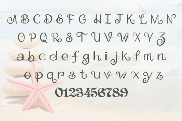 Happy Summer Holidays Font PNG with transparent background - Preview 1