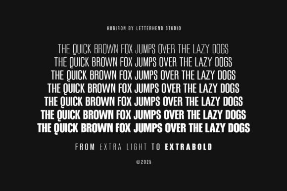 Hubiron Font - Preview 4