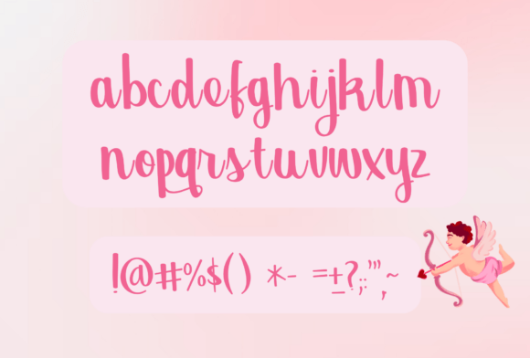 I Your Love Font PNG with transparent background - Preview 2