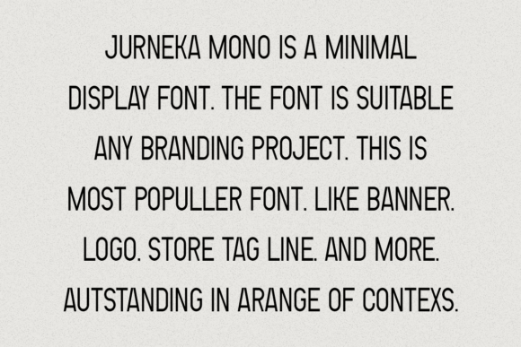 Jurneka Mono Font PNG with transparent background - Preview 3