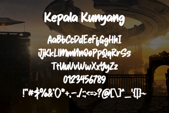 Kepala Kunyang Font PNG with transparent background - Preview 1