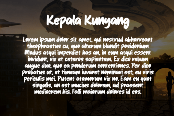 Kepala Kunyang Font PNG with transparent background - Preview 2