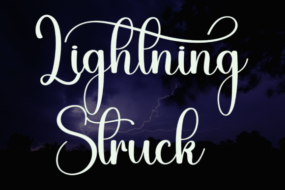 Lightning Handmade Font font preview - 2