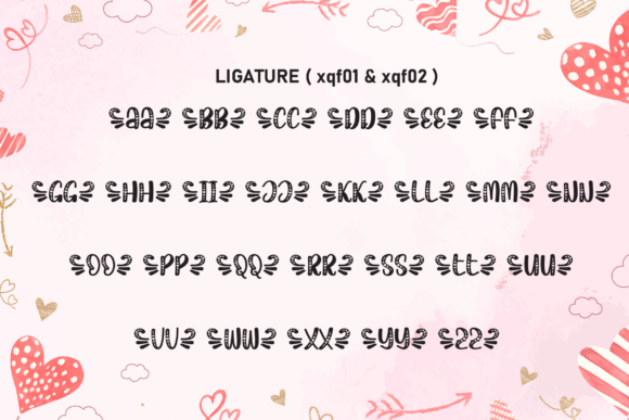 Love Vancy Font PNG with transparent background - Preview 6