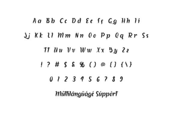 Monica Glory Font PNG with transparent background - Preview 2
