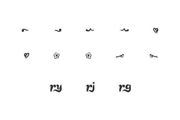 Monica Glory Font PNG with transparent background - Preview 4