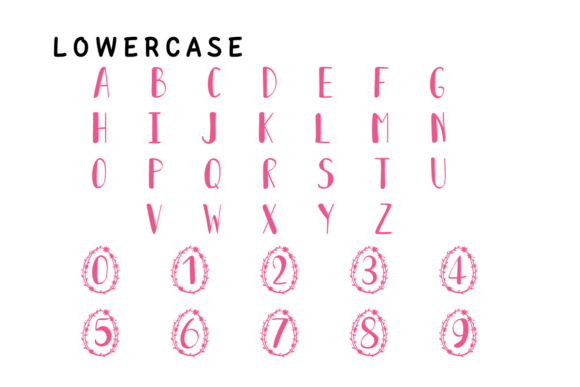 Monogram Easter Font PNG with transparent background - Preview 2