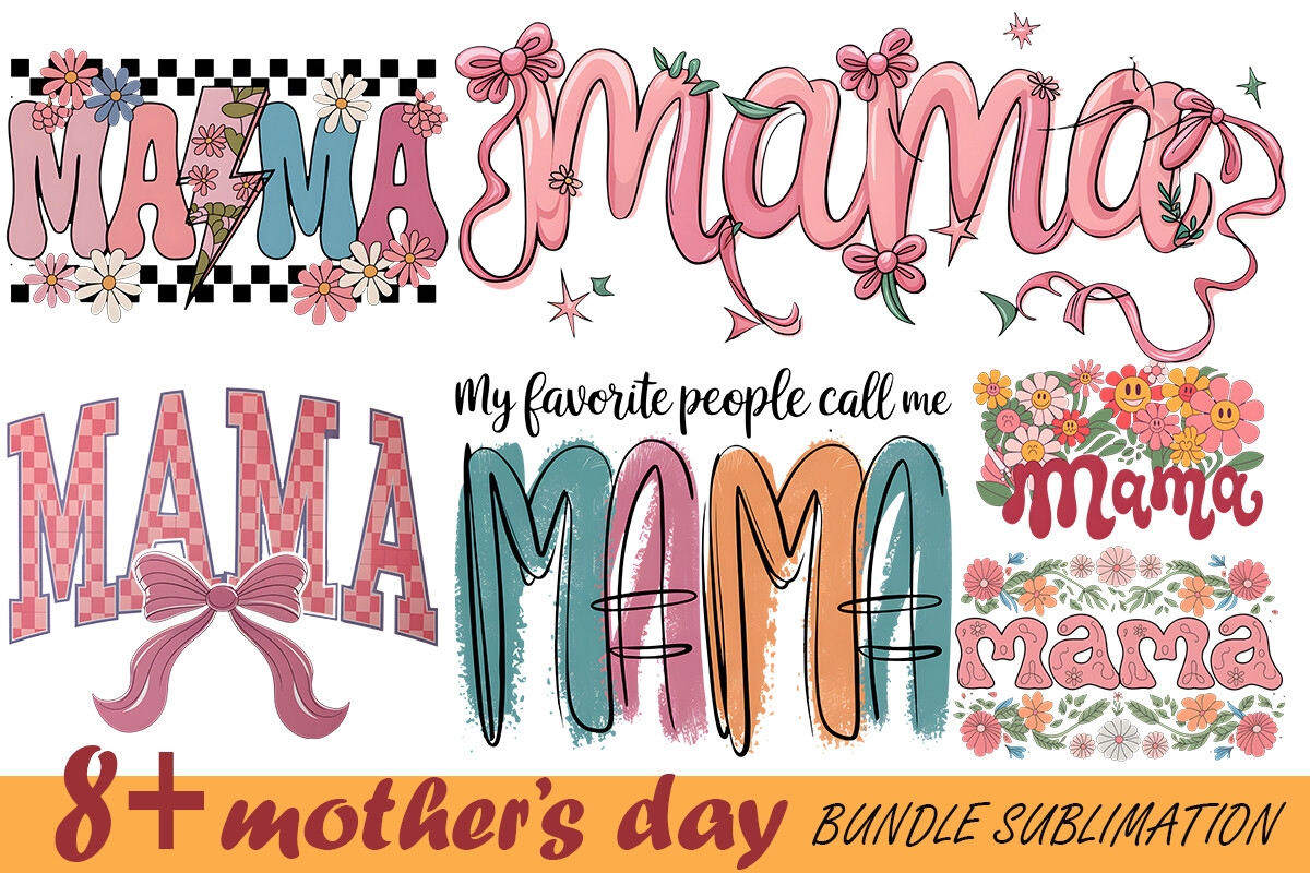 Mother Day Bundle Sublimation Graphic by linhlinhdesign · Creative Fabrica