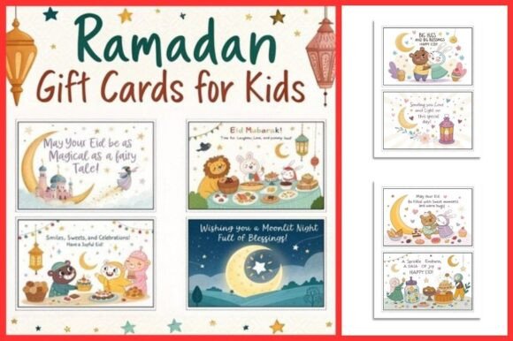 Ramadan Gift Cards Printable for Kids
