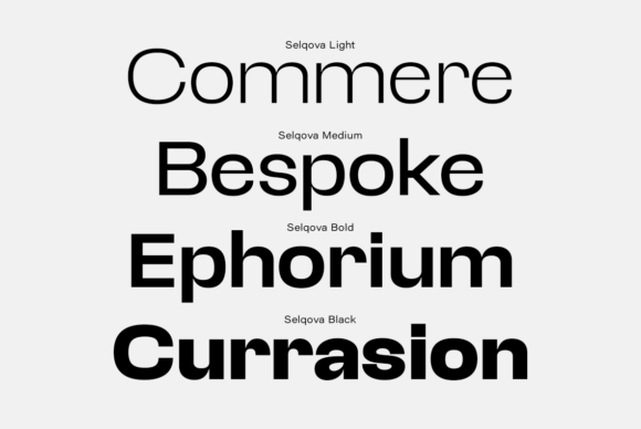 Selqova Font PNG with transparent background - Preview 4