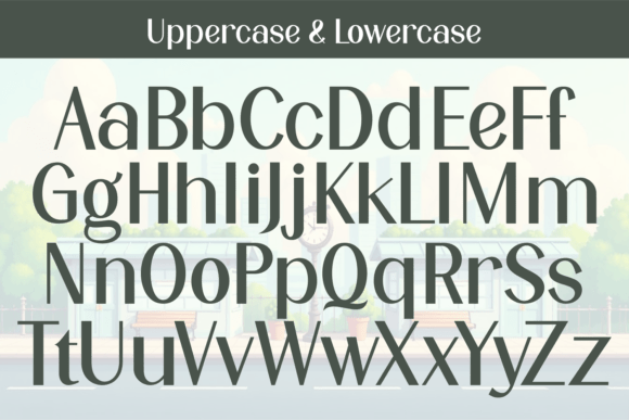 Simple Town Font PNG with transparent background - Preview 3