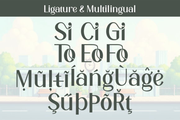 Simple Town Font PNG with transparent background - Preview 4
