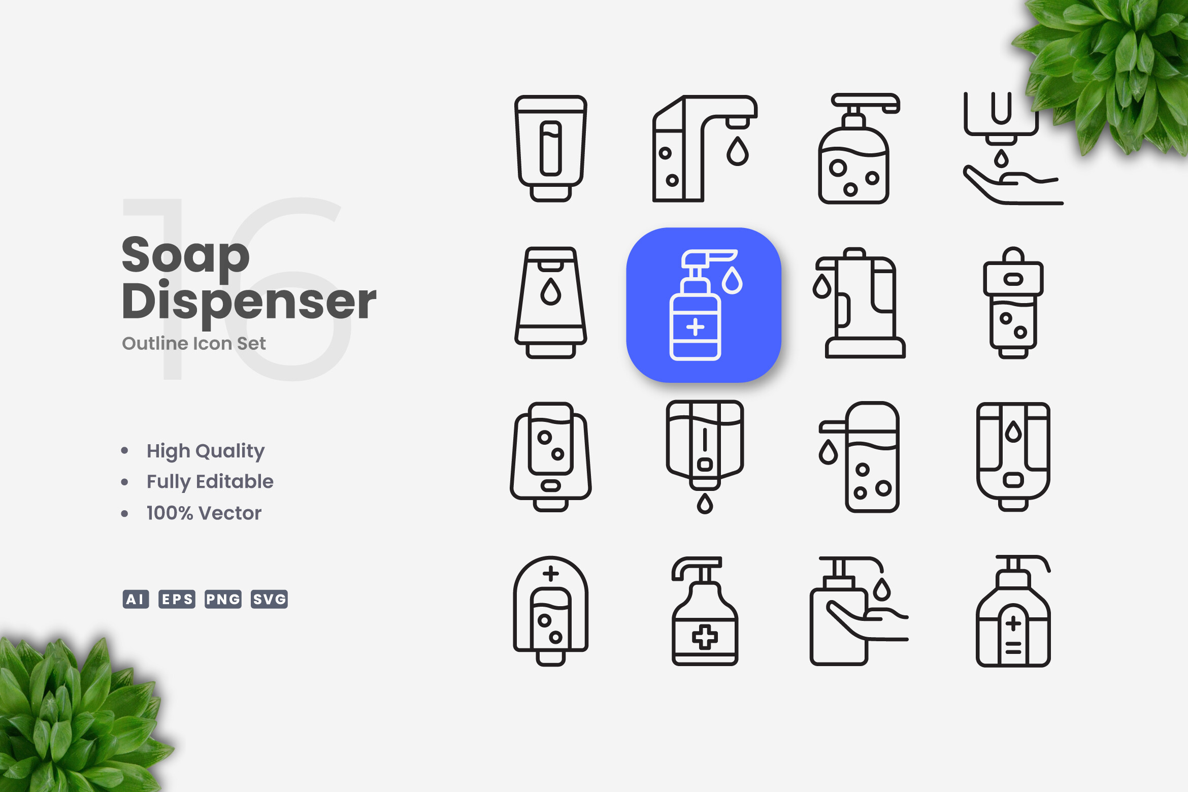 Soap Dispenser Icons Graphic by upnowgraphic · Creative Fabrica