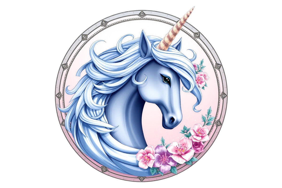 Trendy Cute Unicorn Clipart Graphic by Design BLOOM · Creative Fabrica