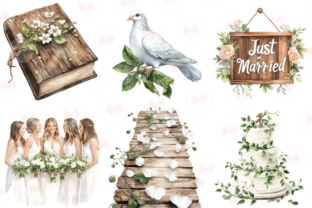 White Wedding Clipart Graphic by Markicha Art · Creative Fabrica