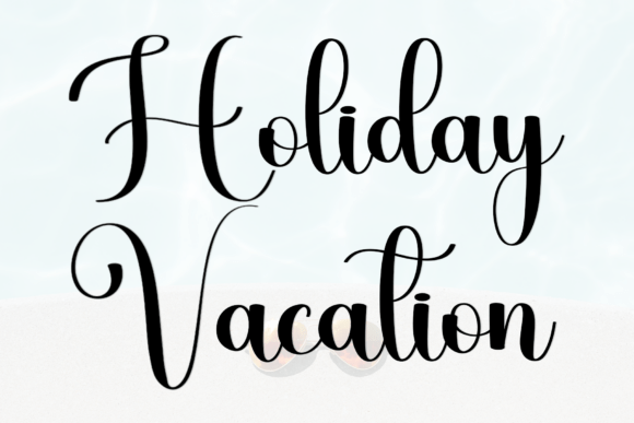 Birthday Vacation Font - Preview 2
