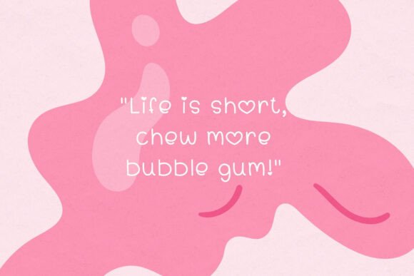 Bubblegum Bliss Font - Preview 3