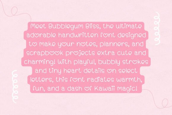 Bubblegum Bliss Font - Preview 4