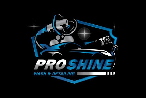 Car Wash and Detailing Logo Template Gráfico Logotipos Por guavanaboy