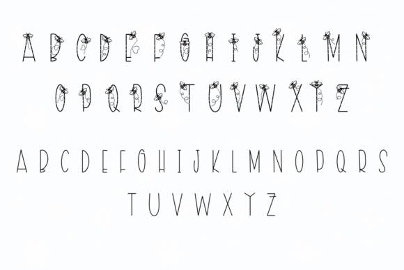 Cute Bee Font - Preview 1