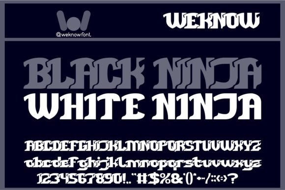 Dark Light Warrior Font - Preview 1