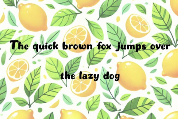 Everything is Lemons Font - Preview 2