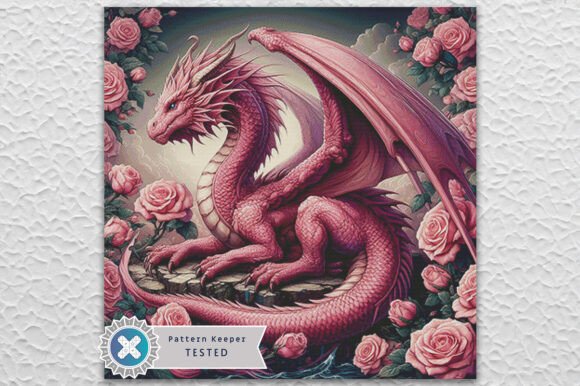 Fantasy Dragon Cross Stitch Pattern PDF