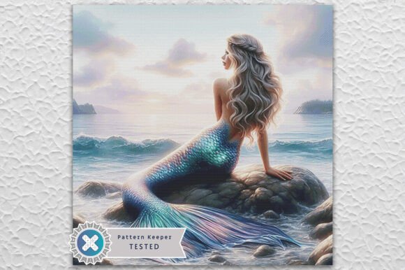 Fantasy Mermaid Cross Stitch Pattern PDF