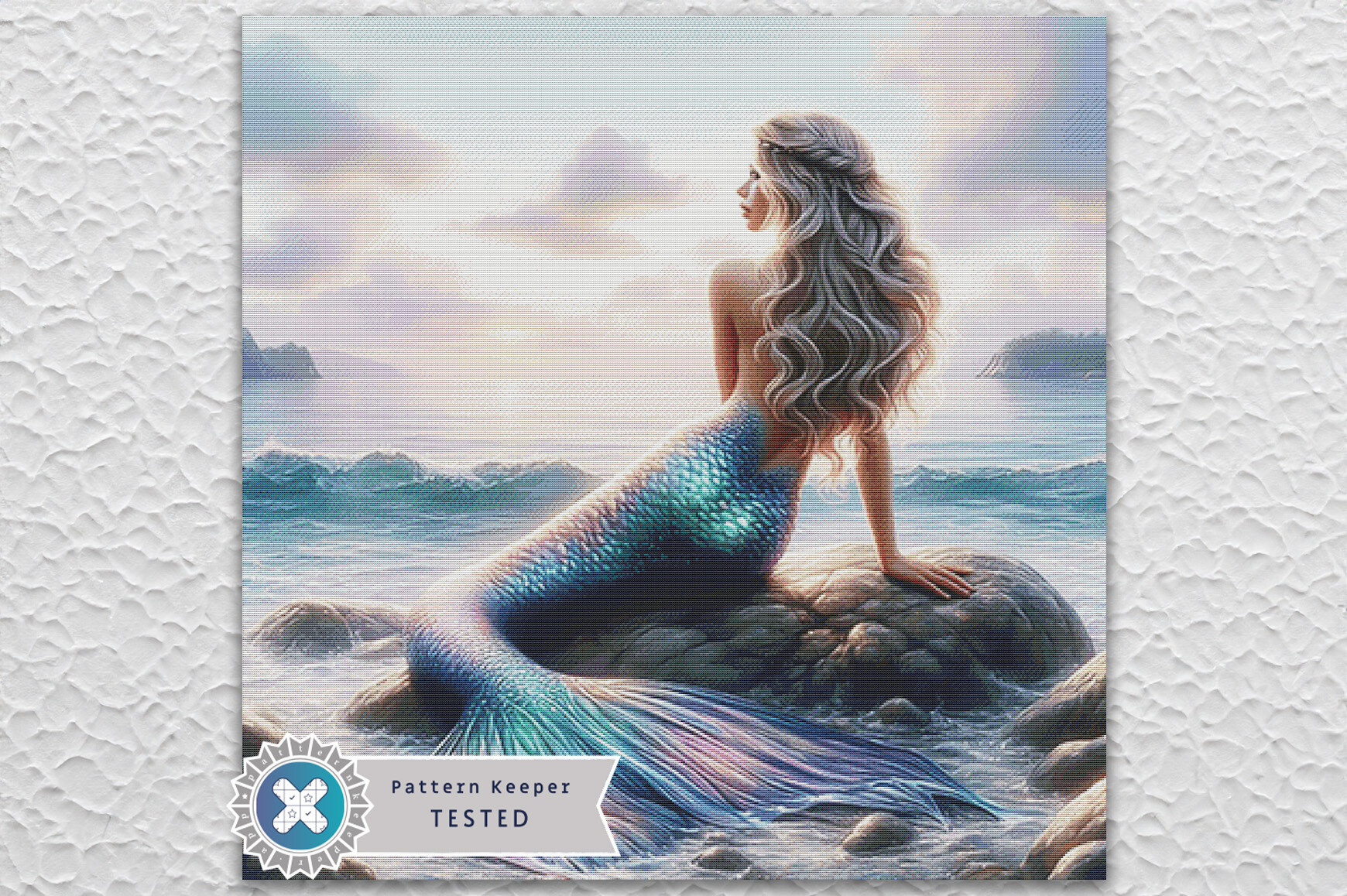 Fantasy Mermaid Cross Stitch Pattern PDF