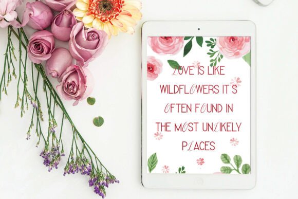 Flower Snow Font PNG with transparent background - Preview 1