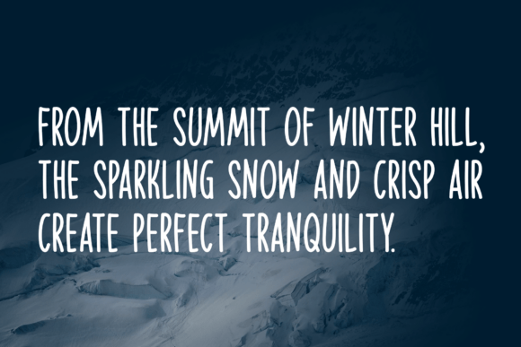Frozen Ground Font PNG with transparent background - Preview 3