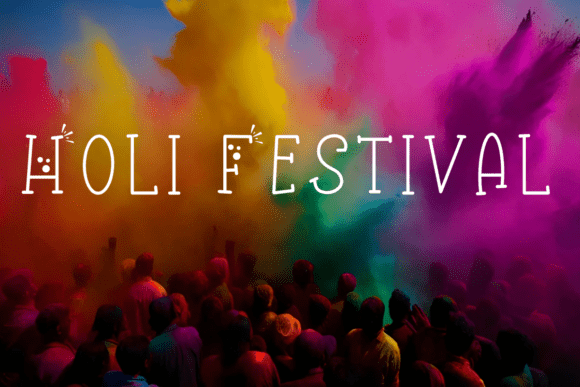 Holi Festival Font - Preview 5