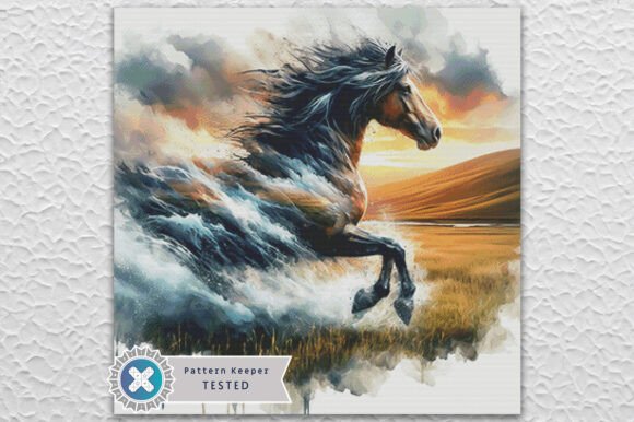 Horse Animal Cross Stitch Pattern PDF