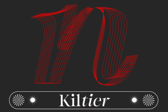 Kiltier Font PNG with transparent background - Preview 3