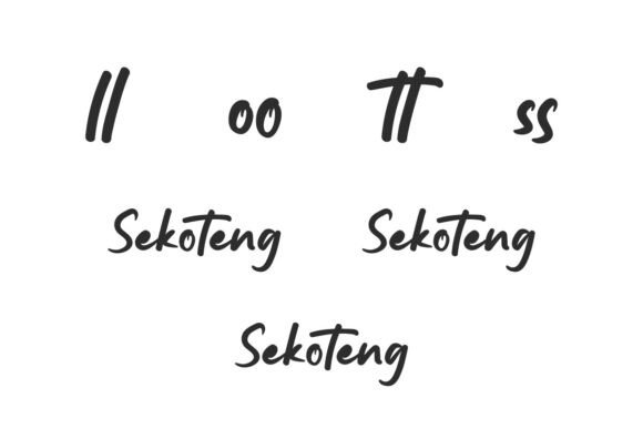 Sekoteng Font PNG with transparent background - Preview 6