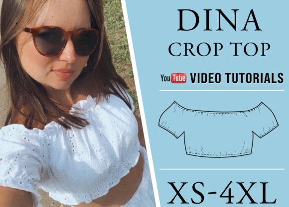 SewingPattern Womens Crop Top