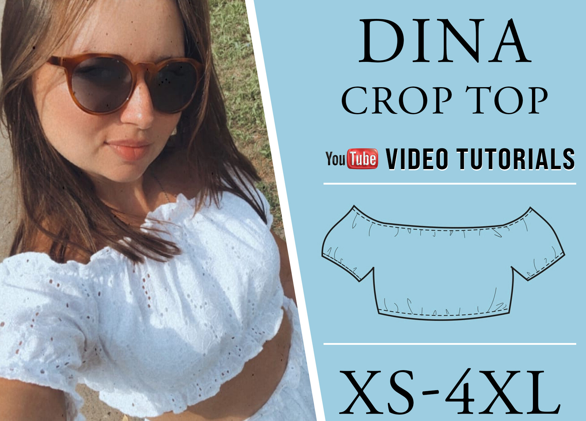 SewingPattern Womens Crop Top