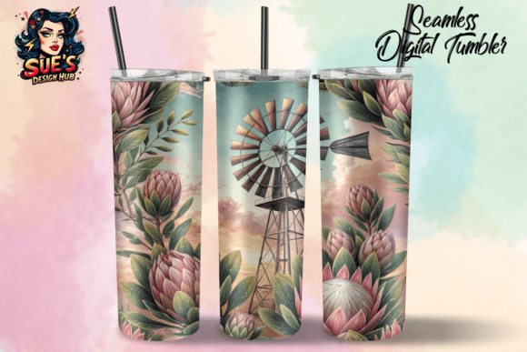 Windpomp & Protea Seamless Tumbler