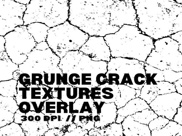 10 Grunge Crack Textures Overlay