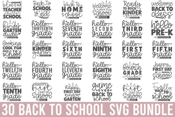 Back to School SVG Bundle. Graphic by Dixie Rose2004 · Creative Fabrica