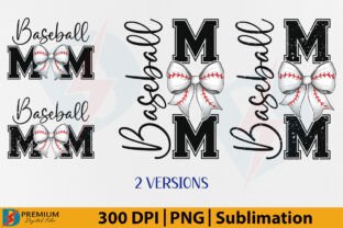 Baseball Mom Coquette Bow PNG Retro Mama Graphic by Premium Digital ...