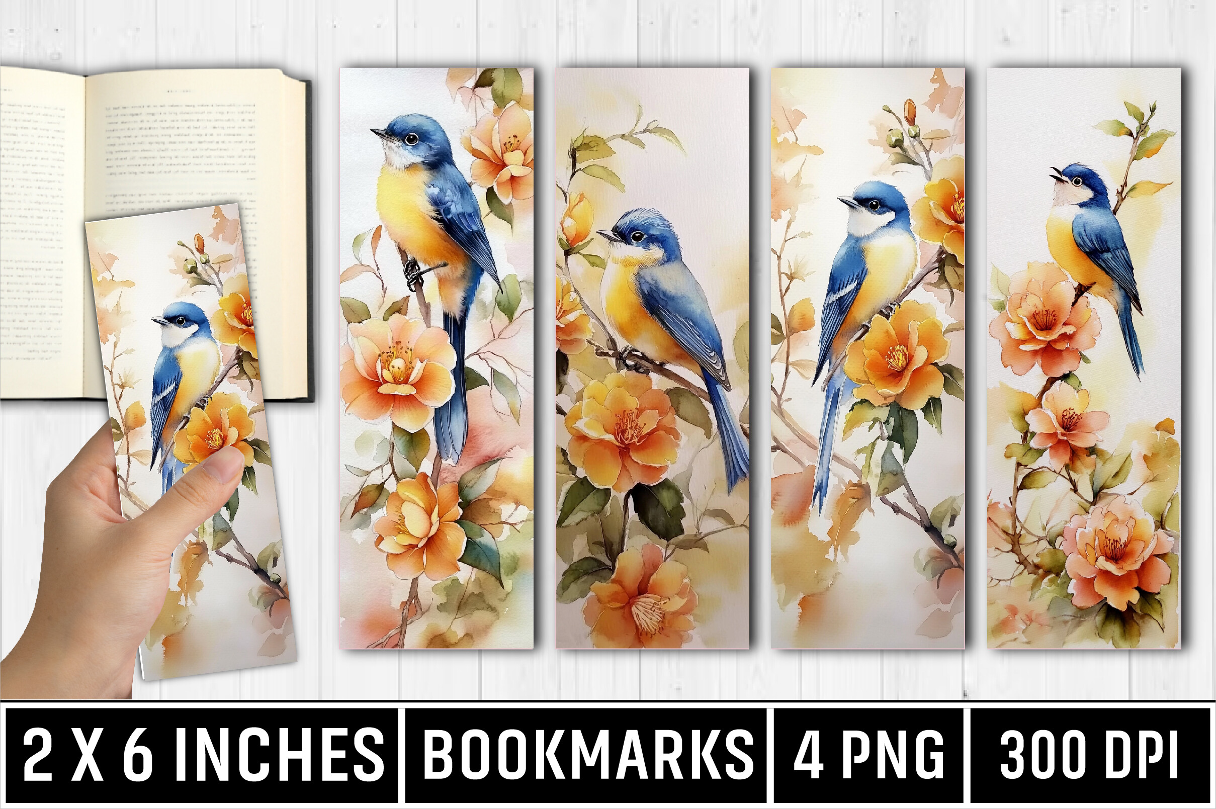 Bird Bookmark 4 PNG Graphic by BEE CREATION · Creative Fabrica
