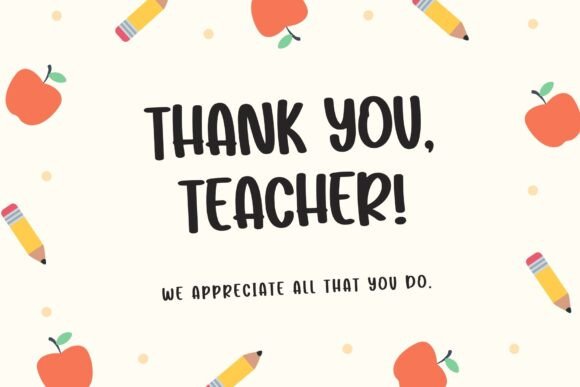 Birthday School Font - Preview 4