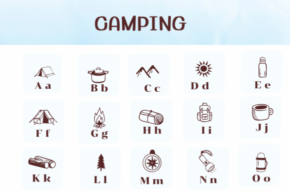 Camping Font - Preview 1