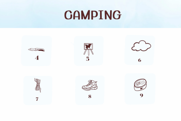 Camping Font - Preview 3