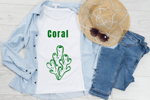 Coral Doodle Font PNG with transparent background - Preview 5